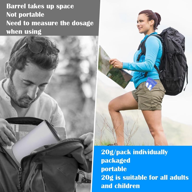 oceanengine Store Portable Toilet Absorbent Gel, Portable Toilet Powder Poo Urine Powder for Camping Outdoor Hiking - Image 3